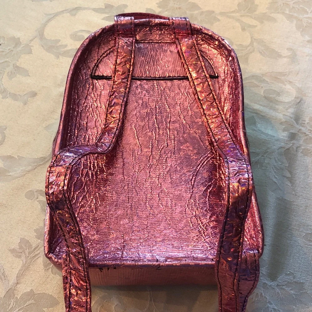CURRENT MOOD Dolls Kill Partygirl pink holographic mini backpack - Picture 4 of 9